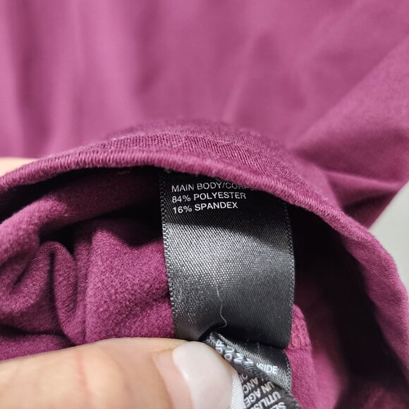 Zella Long-Sleeve Turtleneck Cold Weather Running Top M Plum/Wine Color‎ - Picture 6 of 8